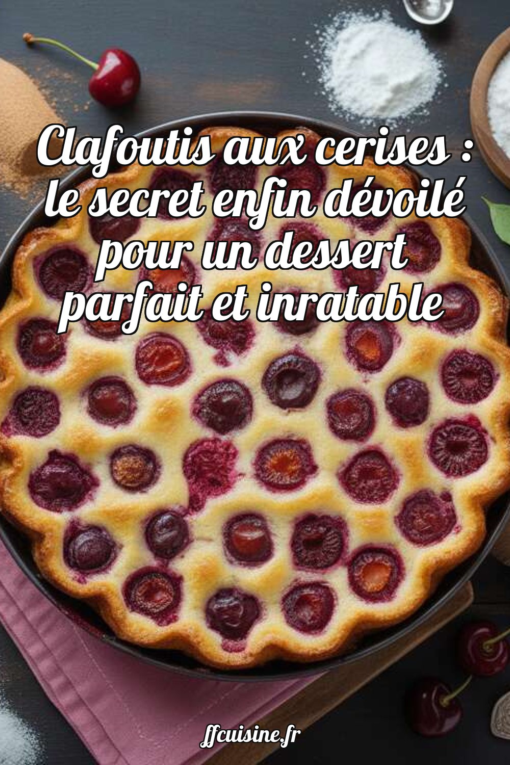 Clafoutis aux cerises : le secret enfin dévoilé pour un dessert parfait et inratable