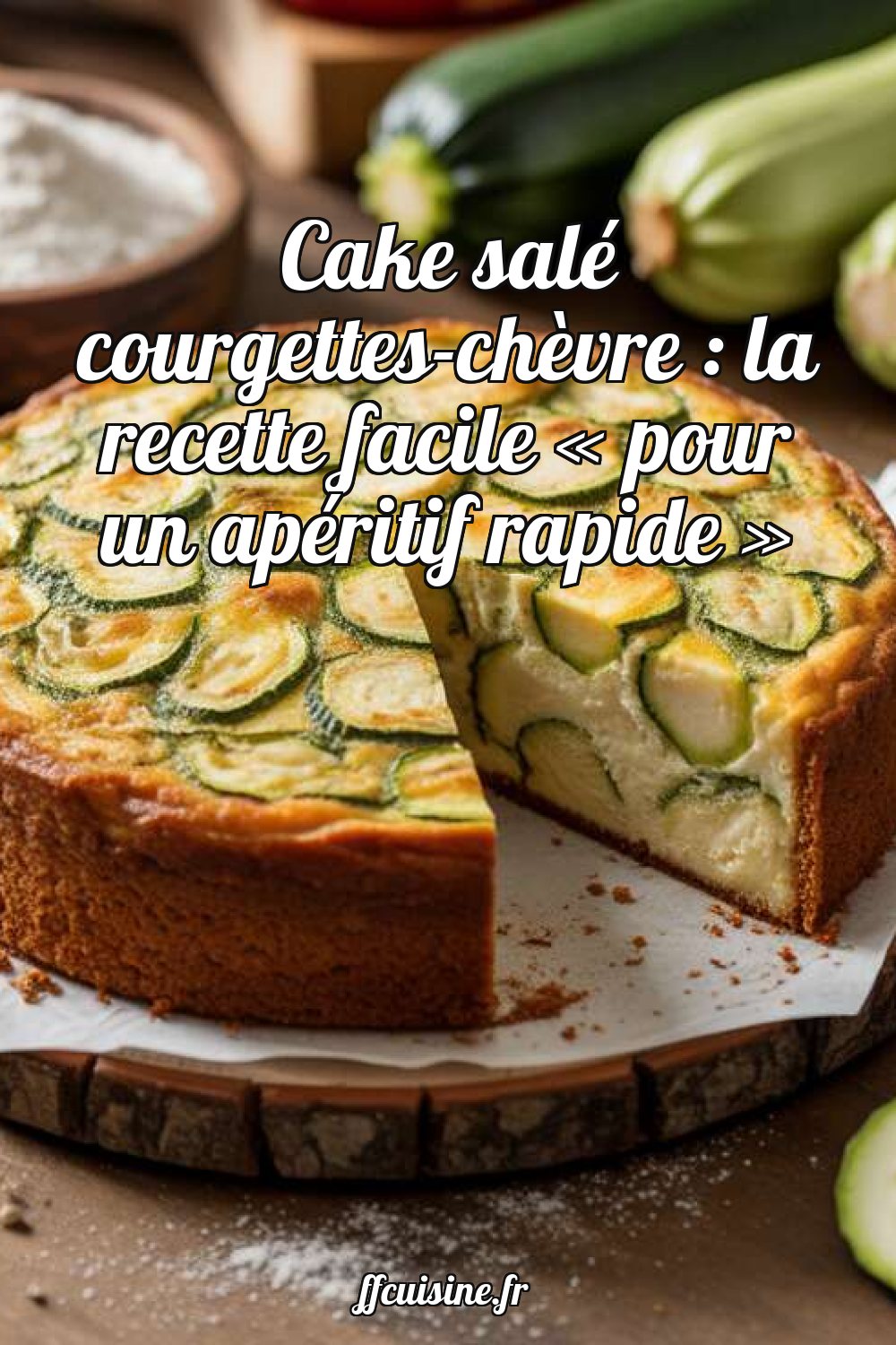 Cake salé courgettes-chèvre
