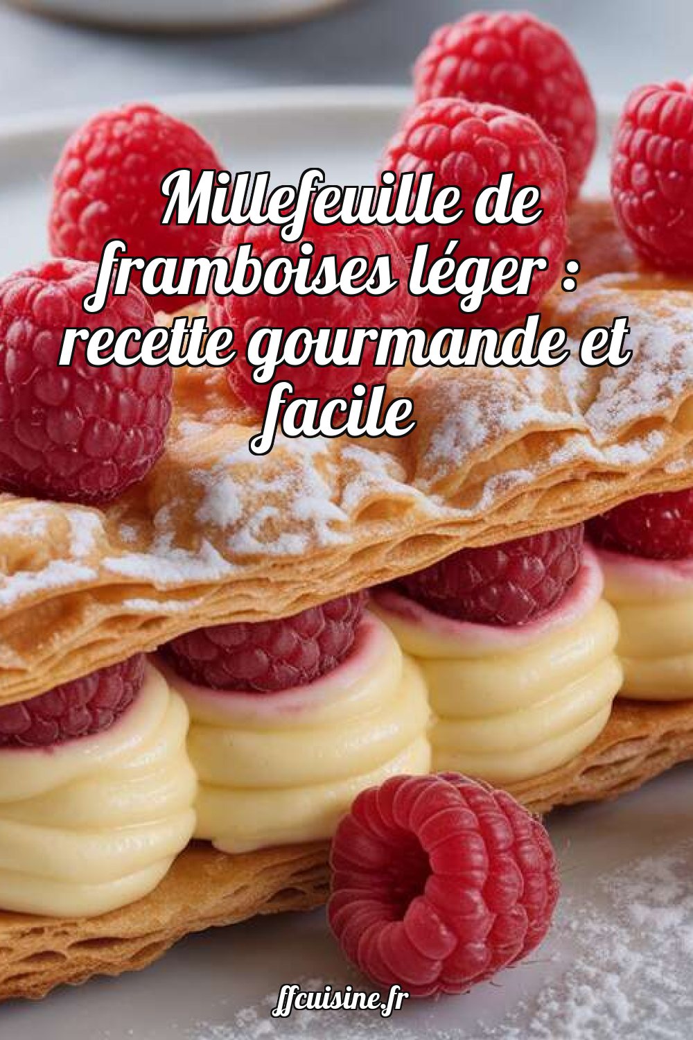 Millefeuille de framboises léger : recette gourmande et facile