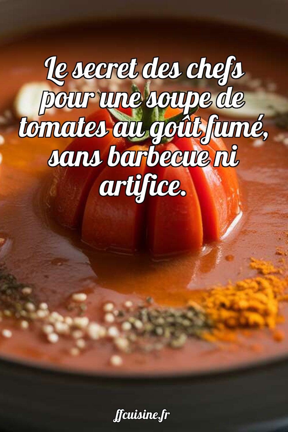 Soupe de tomates au goût fumé